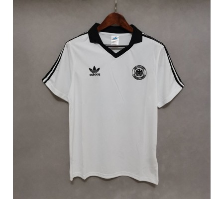 Germany 1980 Home White Soccer Jersey